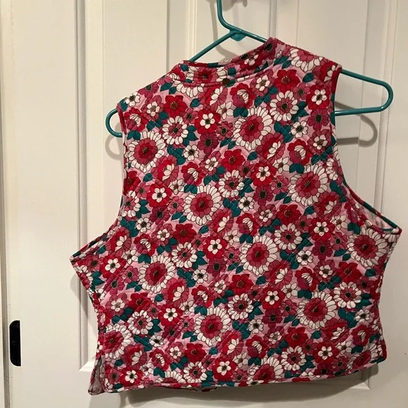 Antik batik floral vest. Great condition - Picture 3 of 3